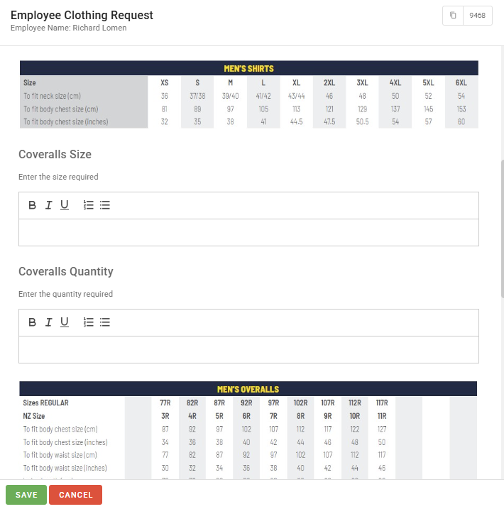 Custom form builder and a completed form on mobile in Humanz