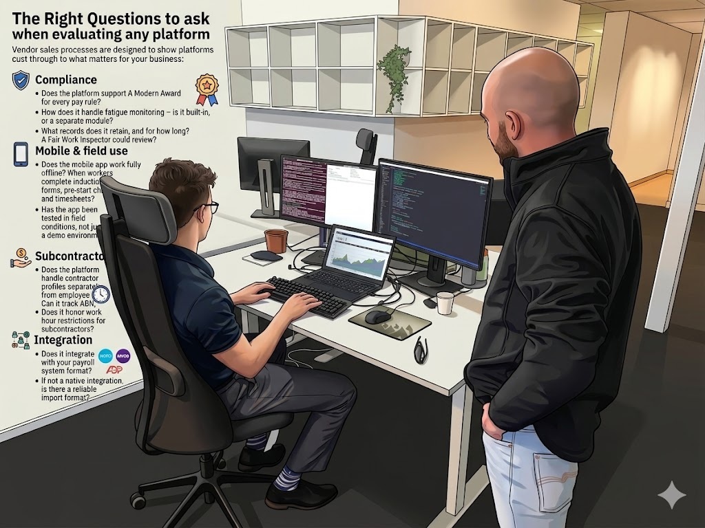 Industry-specific needs for workforce management software in Australia